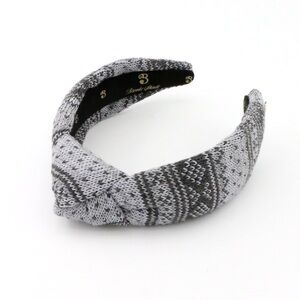 151. The Grey FairIsle Sweater Weather Highknot Headband